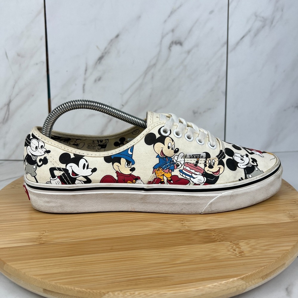 Vans Authentic X Disney "Mickey's Birthday" Mens Size 9 Skating Shoes 721356
